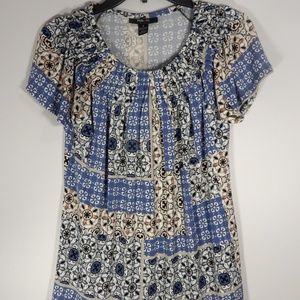 Style & Co Pleated Top Size S